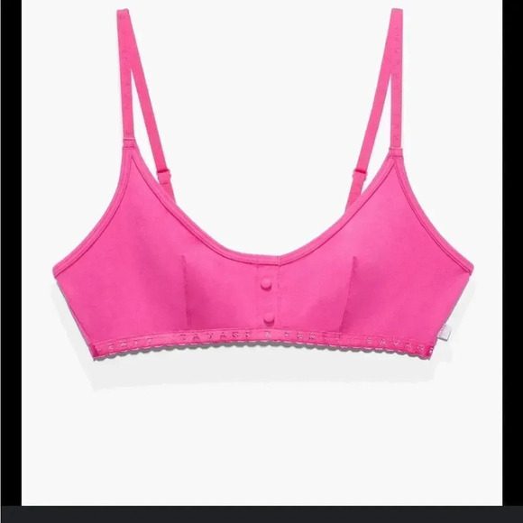 SAVAGE X FENTY COTTON JERSEY BRALETTE PINK SIZE SMALL - Picture 2 of 15